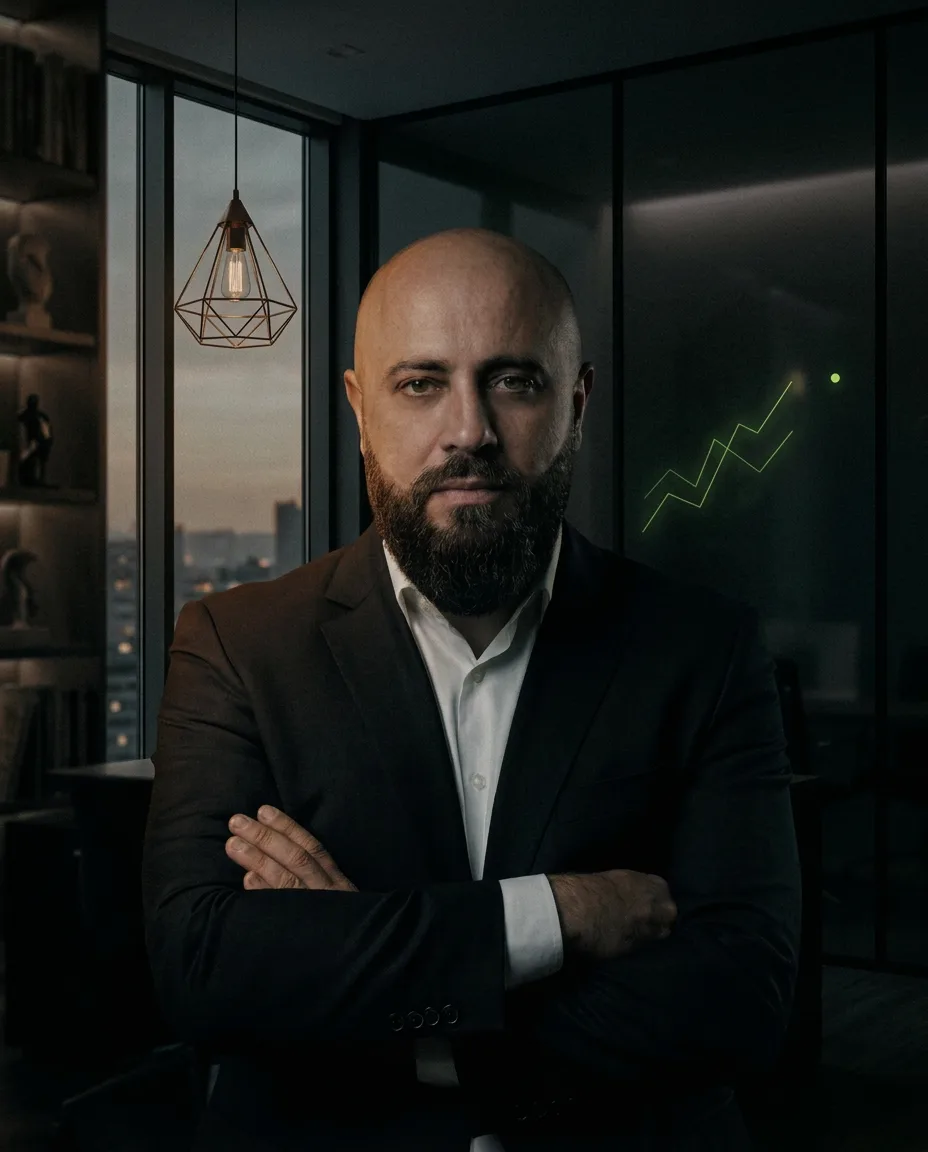 Ricardo Padovan, founder of RPM Digital Business, in his office